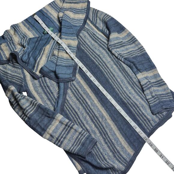 Ralph Lauren Jeans Co. | Women | Vintage Linen Stripe Flowy Open Cardigan | S-M - Picture 6 of 8